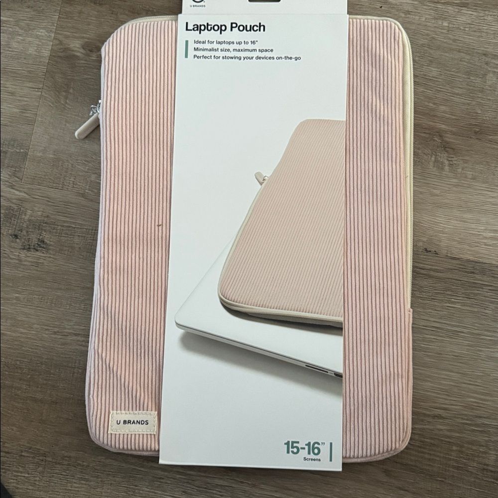 U Brands Pink Laptop Pouch for 15-16" Devices
